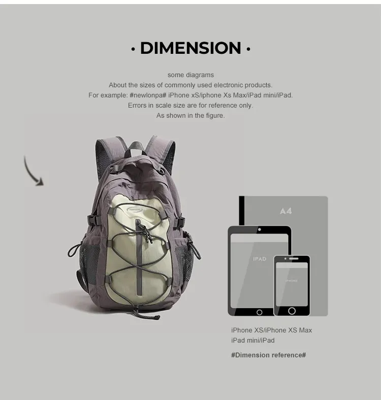 Women's Casual Backpack Large Capacity Summer Hiking Sports Mountaineering Bag | Men's Short Trip Travel Rucksack | Lightweight Durable Daypack for Outdoor Activities showcase 5