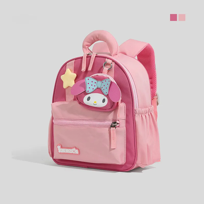 Customizable Kindergarten Backpack for Girls - Cute Pink Small Backpack for Preschool and Early Elementary School - Personalized Winter Outing Bag thumbnail 3