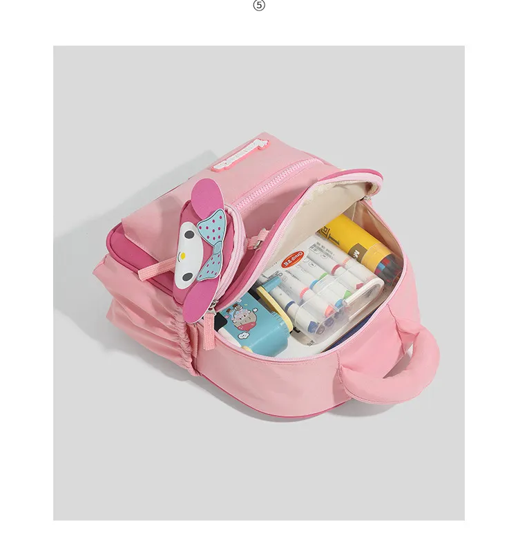 Customizable Kindergarten Backpack for Girls - Cute Pink Small Backpack for Preschool and Early Elementary School - Personalized Winter Outing Bag showcase 6
