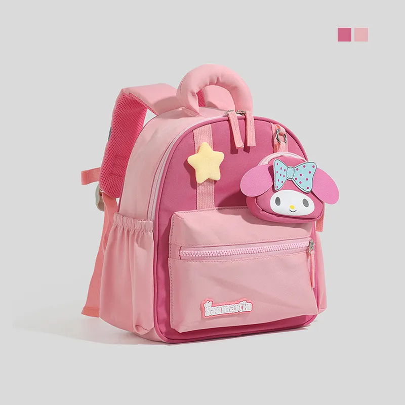 Customizable Kindergarten Backpack for Girls - Cute Pink Small Backpack for Preschool and Early Elementary School - Personalized Winter Outing Bag thumbnail 2