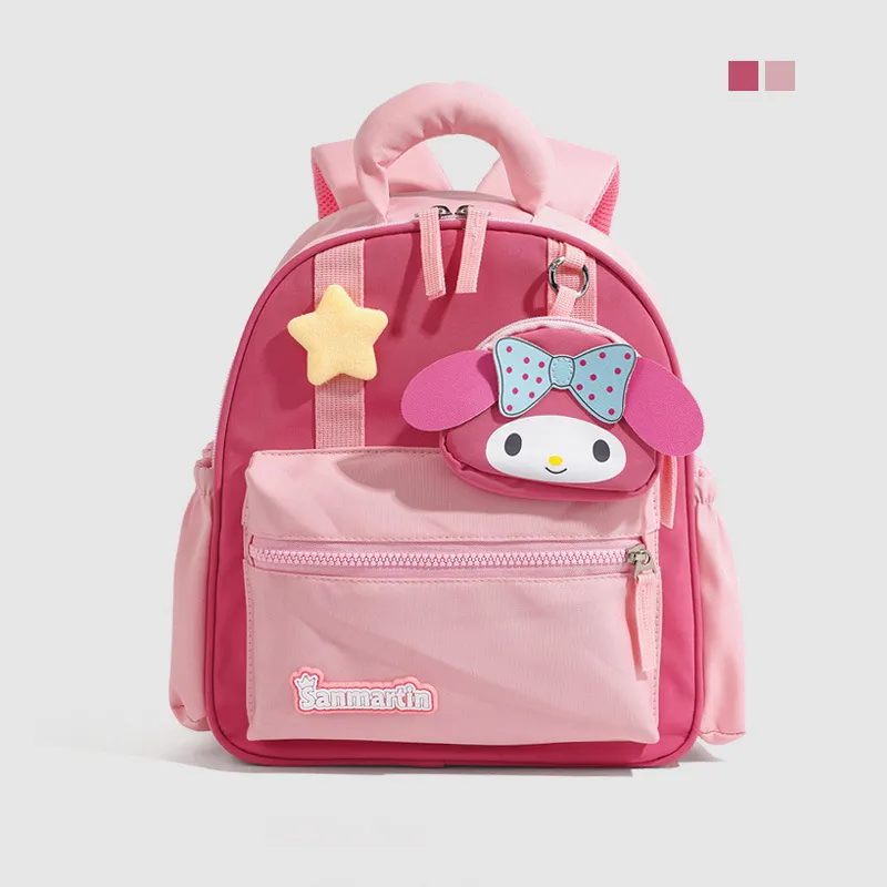 Customizable Kindergarten Backpack for Girls - Cute Pink Small Backpack for Preschool and Early Elementary School - Personalized Winter Outing Bag thumbnail 9
