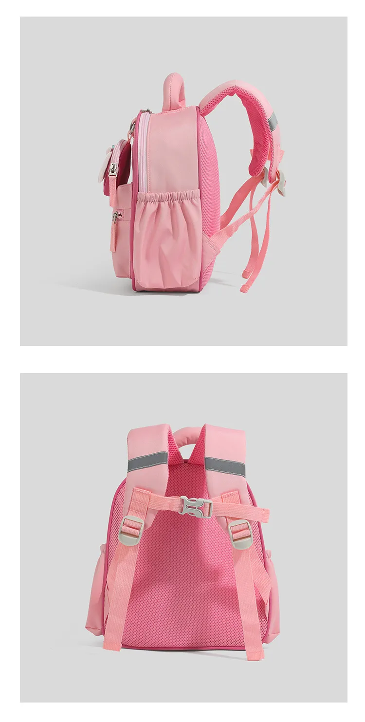 Customizable Kindergarten Backpack for Girls - Cute Pink Small Backpack for Preschool and Early Elementary School - Personalized Winter Outing Bag showcase 10