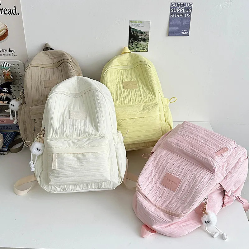 College Style Backpack for Students - Large Capacity Fashion Schoolbag for Junior, Senior High School & University - Casual All-Match Design thumbnail 1