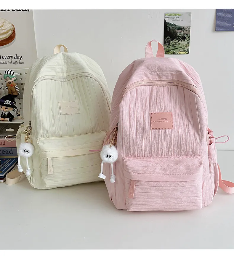 College Style Backpack for Students - Large Capacity Fashion Schoolbag for Junior, Senior High School & University - Casual All-Match Design showcase 17