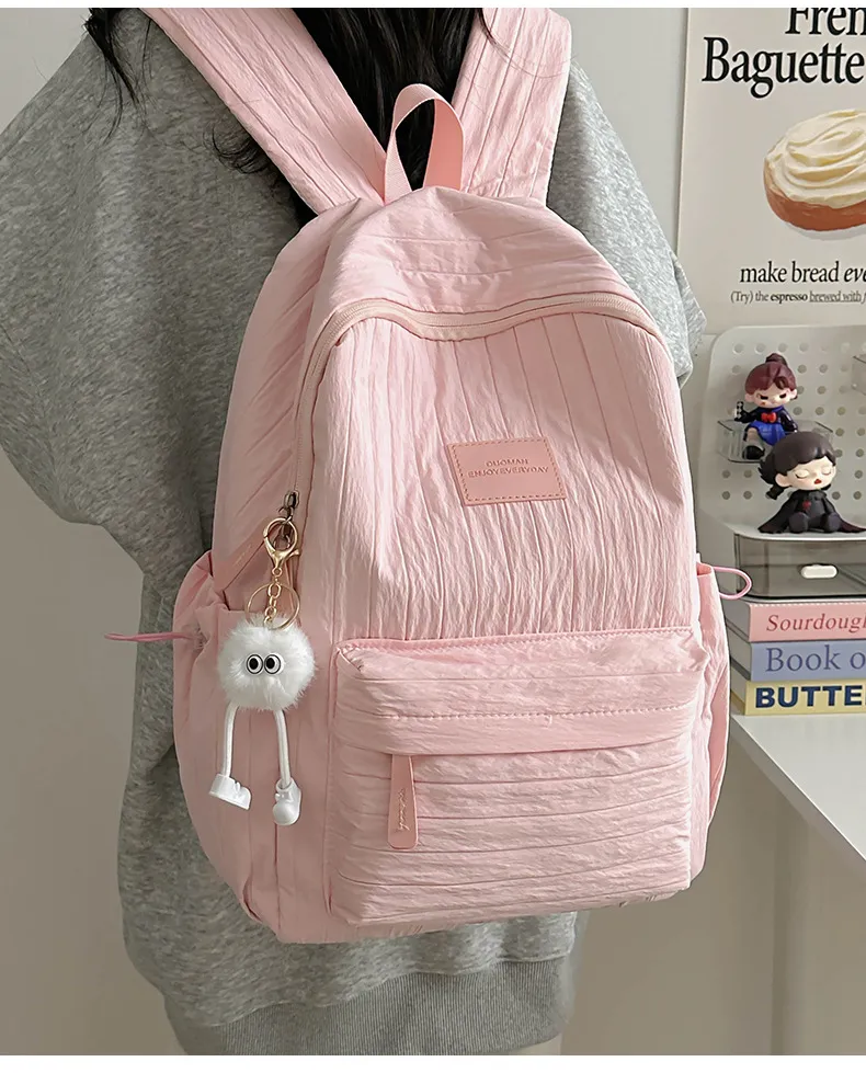 College Style Backpack for Students - Large Capacity Fashion Schoolbag for Junior, Senior High School & University - Casual All-Match Design showcase 12