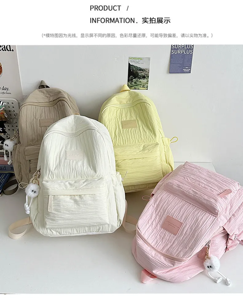 College Style Backpack for Students - Large Capacity Fashion Schoolbag for Junior, Senior High School & University - Casual All-Match Design showcase 16