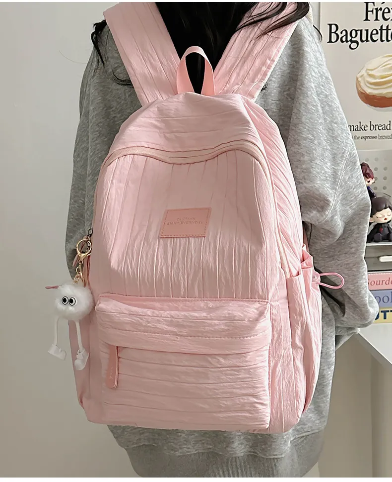 College Style Backpack for Students - Large Capacity Fashion Schoolbag for Junior, Senior High School & University - Casual All-Match Design showcase 11
