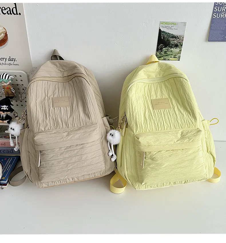 College Style Backpack for Students - Large Capacity Fashion Schoolbag for Junior, Senior High School & University - Casual All-Match Design showcase 18