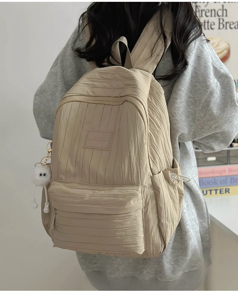 College Style Backpack for Students - Large Capacity Fashion Schoolbag for Junior, Senior High School & University - Casual All-Match Design showcase 14