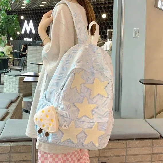 Stylish School Backpack for Teenage Girls & College Students - Lightweight, Durable, Trendy Design - Perfect for Junior High, Senior High & University - 2025 New Arrival thumbnail 7