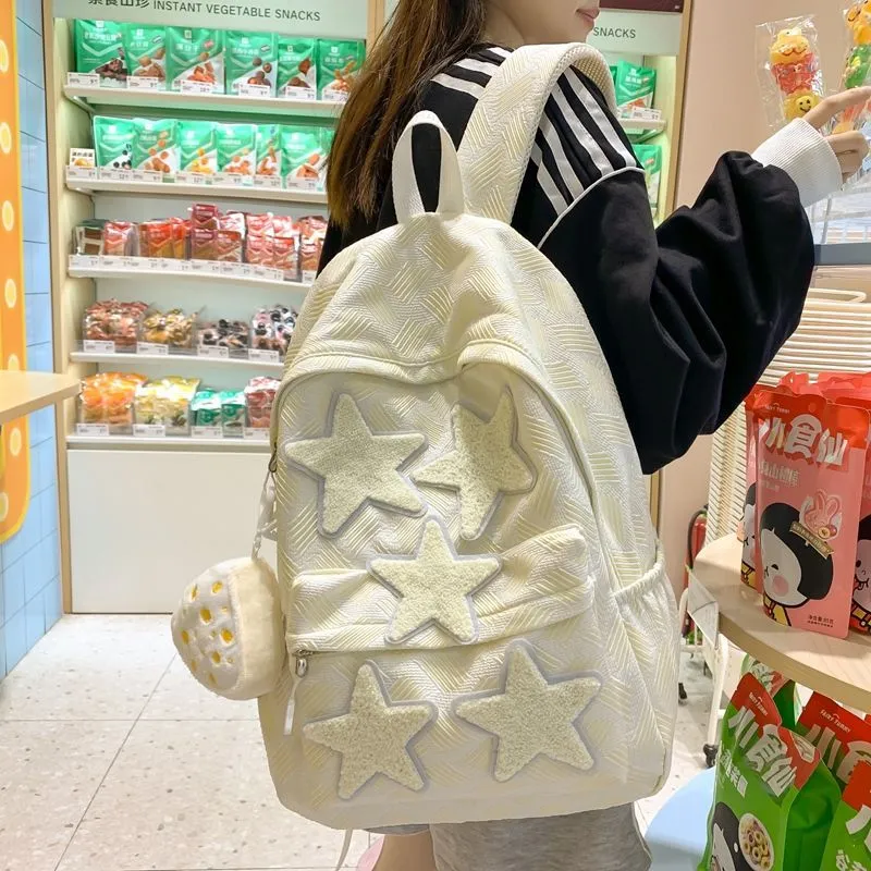 Stylish School Backpack for Teenage Girls & College Students - Lightweight, Durable, Trendy Design - Perfect for Junior High, Senior High & University - 2025 New Arrival thumbnail 6