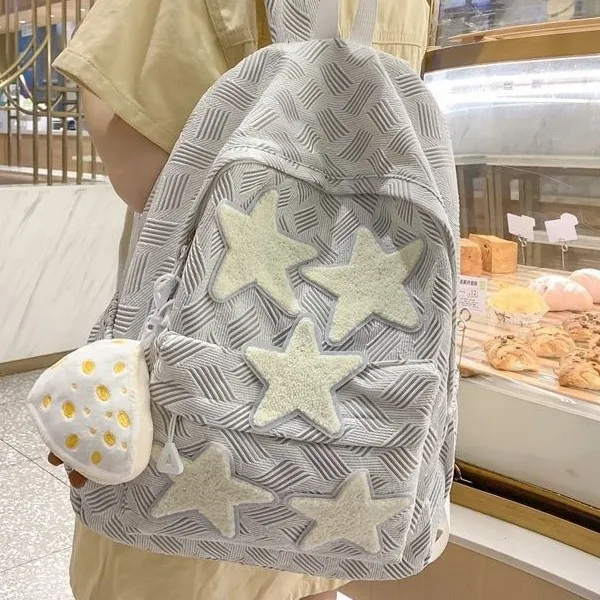 Stylish School Backpack for Teenage Girls & College Students - Lightweight, Durable, Trendy Design - Perfect for Junior High, Senior High & University - 2025 New Arrival thumbnail 3