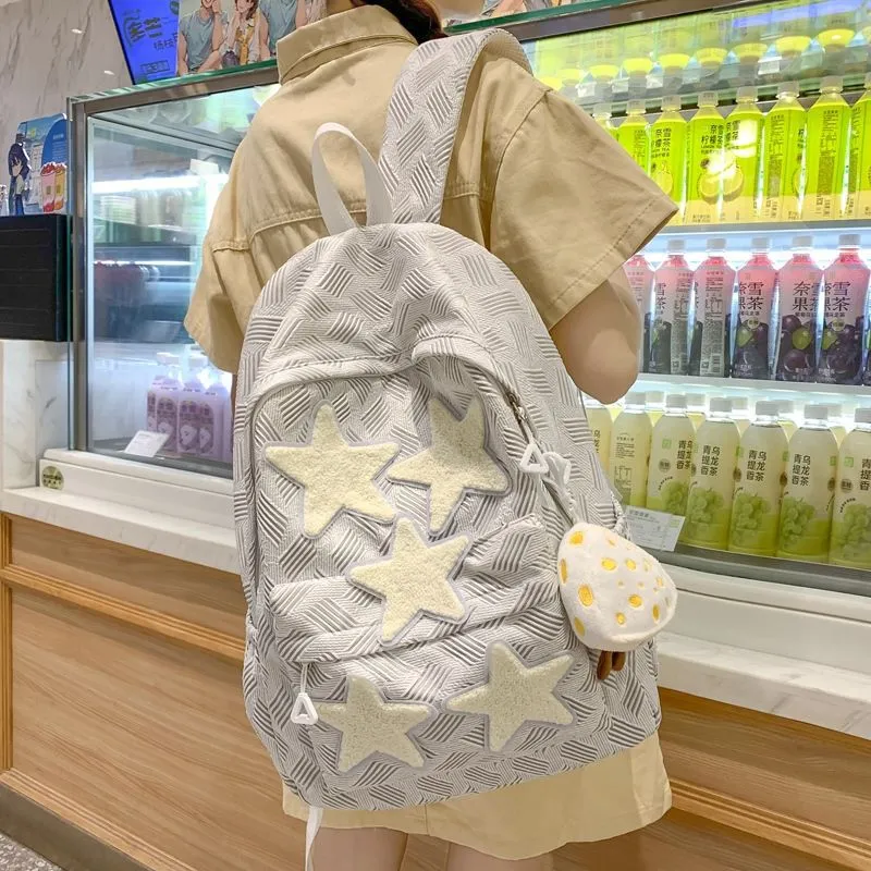 Stylish School Backpack for Teenage Girls & College Students - Lightweight, Durable, Trendy Design - Perfect for Junior High, Senior High & University - 2025 New Arrival thumbnail 9