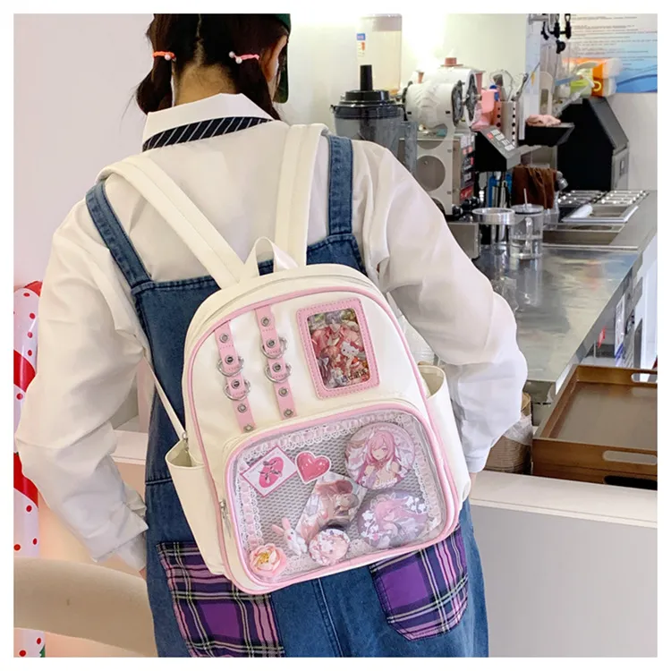 Women's Transparent Backpack 2025 - Large Capacity PU Shoulder Bag for College Students - Stylish, Durable, and Comfortable showcase 17