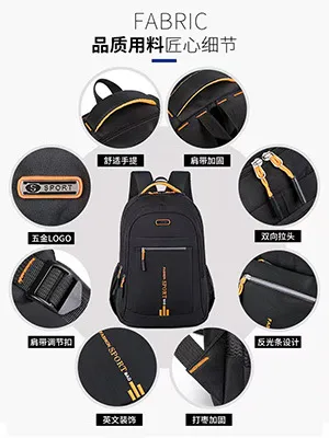 Large Capacity Men's Business Backpack for Laptop, Travel, and School - High School and Middle School Students - Durable and Stylish showcase 4