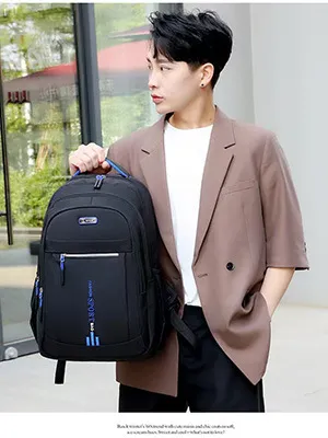 Large Capacity Men's Business Backpack for Laptop, Travel, and School - High School and Middle School Students - Durable and Stylish showcase 16