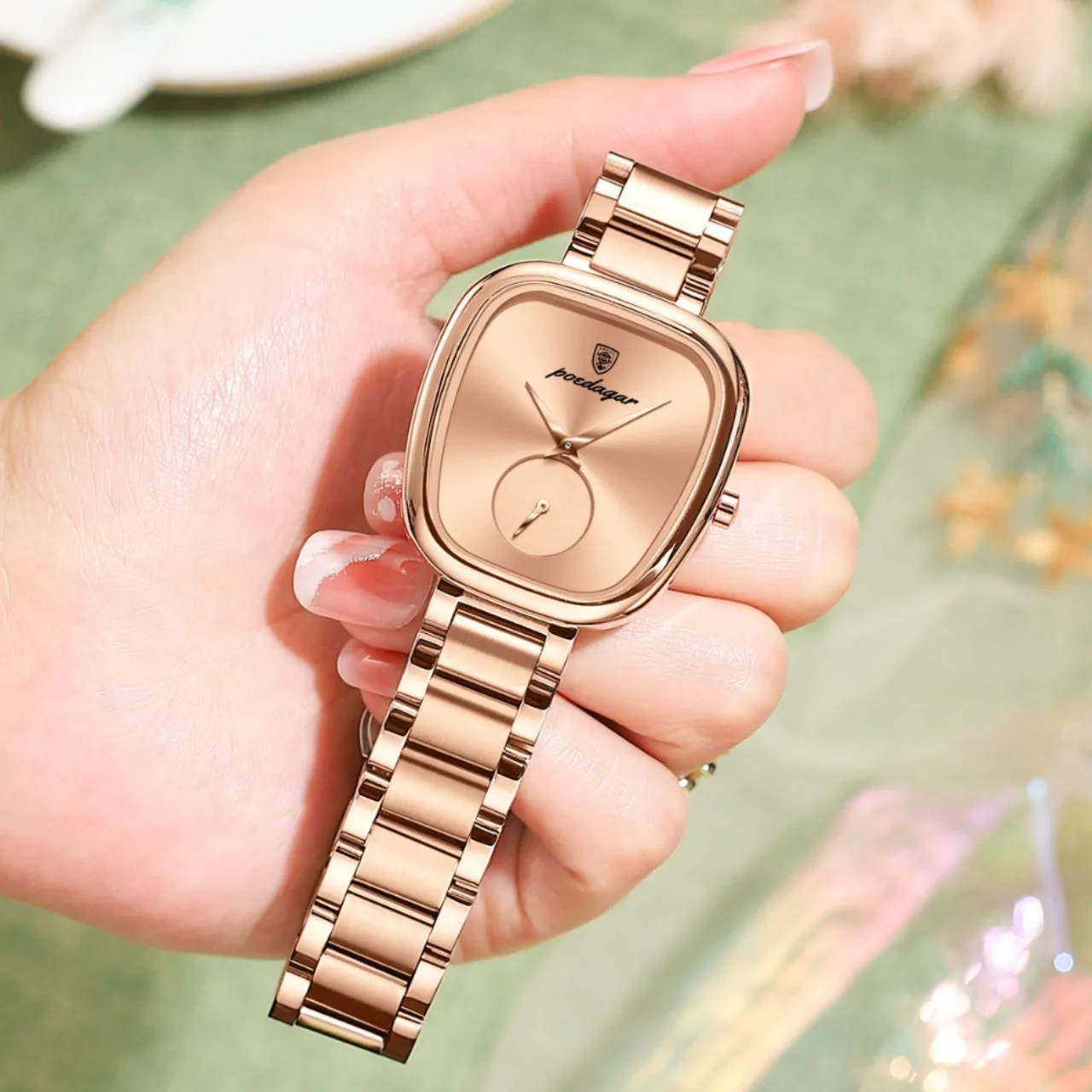 Women's Luxury Quartz Wristwatch Waterproof Fashion Watch by Poedagar/Beidaqia - Elegant Ladies Dress Watch for Everyday Wear, Business, and Special Occasions thumbnail 4