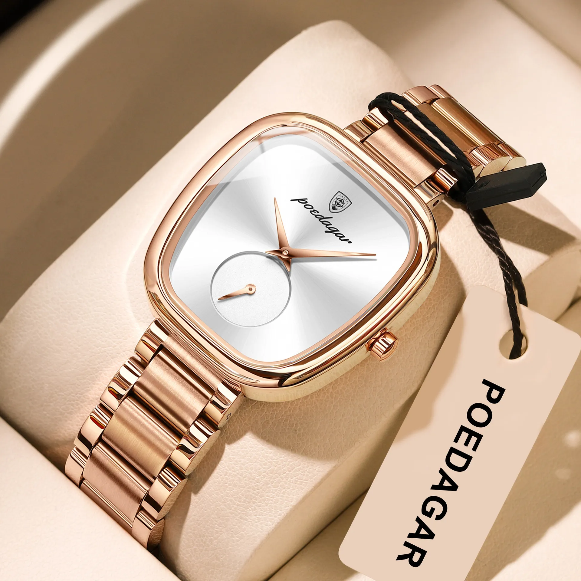 Women's Luxury Quartz Wristwatch Waterproof Fashion Watch by Poedagar/Beidaqia - Elegant Ladies Dress Watch for Everyday Wear, Business, and Special Occasions thumbnail 8