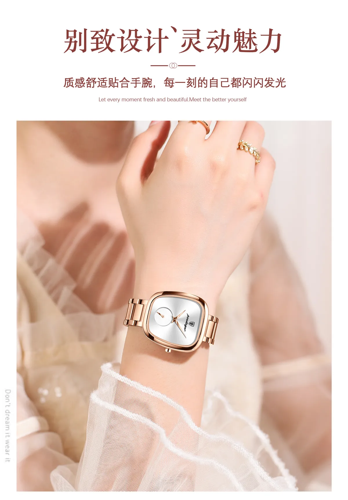 Women's Luxury Quartz Wristwatch Waterproof Fashion Watch by Poedagar/Beidaqia - Elegant Ladies Dress Watch for Everyday Wear, Business, and Special Occasions showcase 13