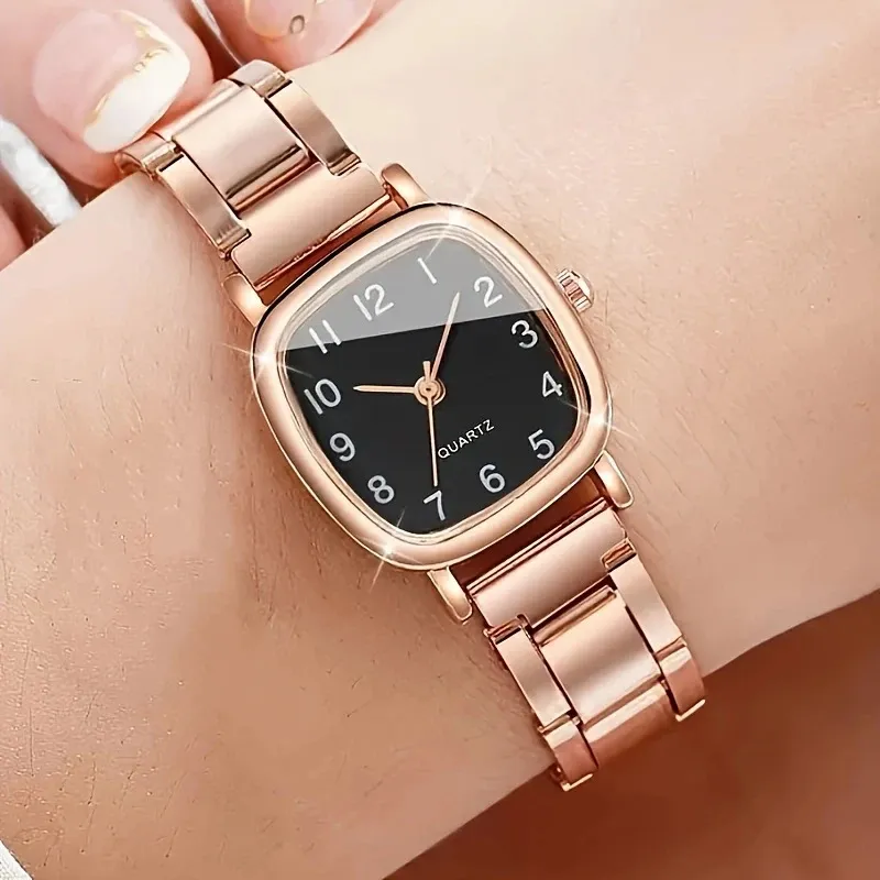 Women's Watch Girls Niche High-End Stainless Steel Band Casual Fashion Student Bracelet Watch Elegant Ladies Wristwatch Timepiece Gift showcase 3