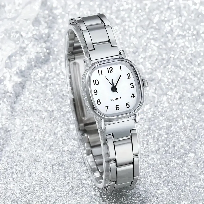 Women's Watch Girls Niche High-End Stainless Steel Band Casual Fashion Student Bracelet Watch Elegant Ladies Wristwatch Timepiece Gift thumbnail 2