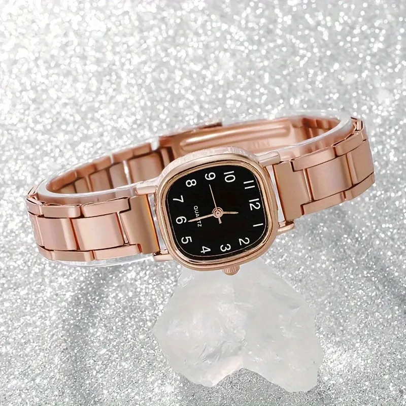 Women's Watch Girls Niche High-End Stainless Steel Band Casual Fashion Student Bracelet Watch Elegant Ladies Wristwatch Timepiece Gift showcase 4