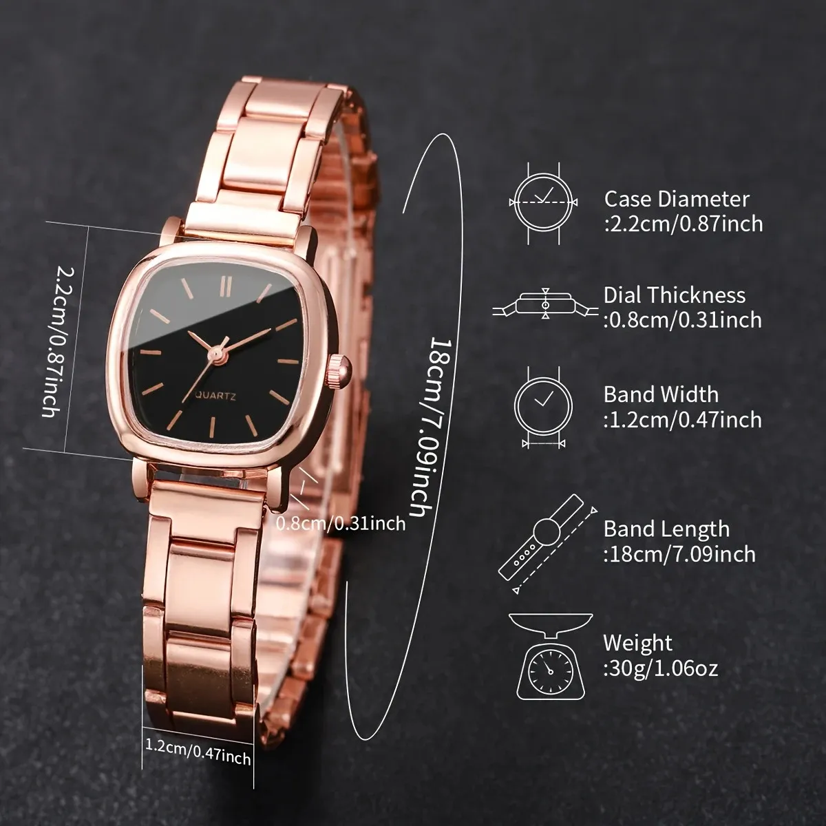 Women's Watch Girls Niche High-End Stainless Steel Band Casual Fashion Student Bracelet Watch Elegant Ladies Wristwatch Timepiece Gift thumbnail 4