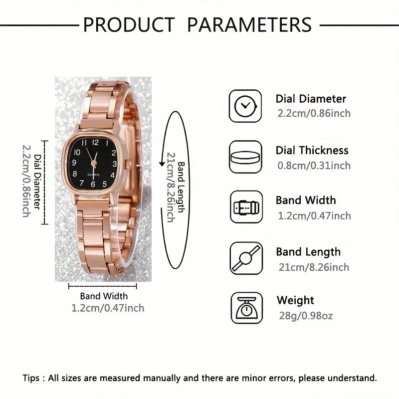 Women's Watch Girls Niche High-End Stainless Steel Band Casual Fashion Student Bracelet Watch Elegant Ladies Wristwatch Timepiece Gift showcase 2