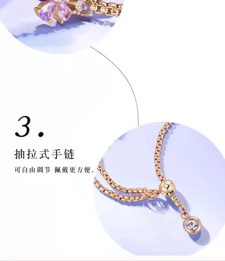 Women's Violet Quartz Watch - Elegant, Waterproof, Fashionable Bracelet Watch for Ladies, High-End Niche Design, Light Luxury Style, Decorative Wristwatch showcase 15