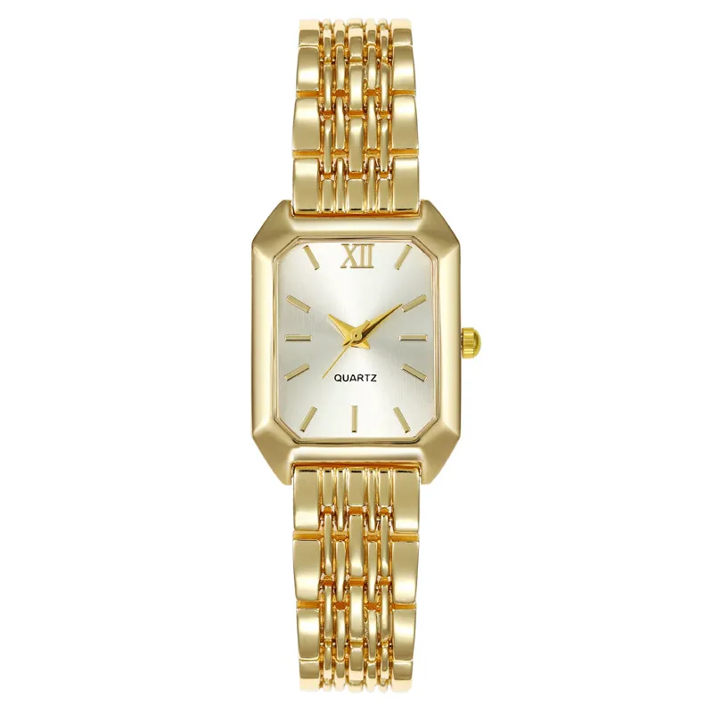 Women's Square Quartz Watch with Stainless Steel Band - Simple, Versatile, Fashionable, Light Luxury Wristwatch for Everyday Wear thumbnail 5