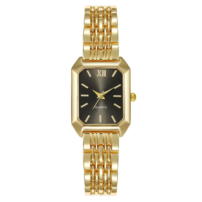 Women's Square Quartz Watch with Stainless Steel Band - Simple, Versatile, Fashionable, Light Luxury Wristwatch for Everyday Wear thumbnail 8