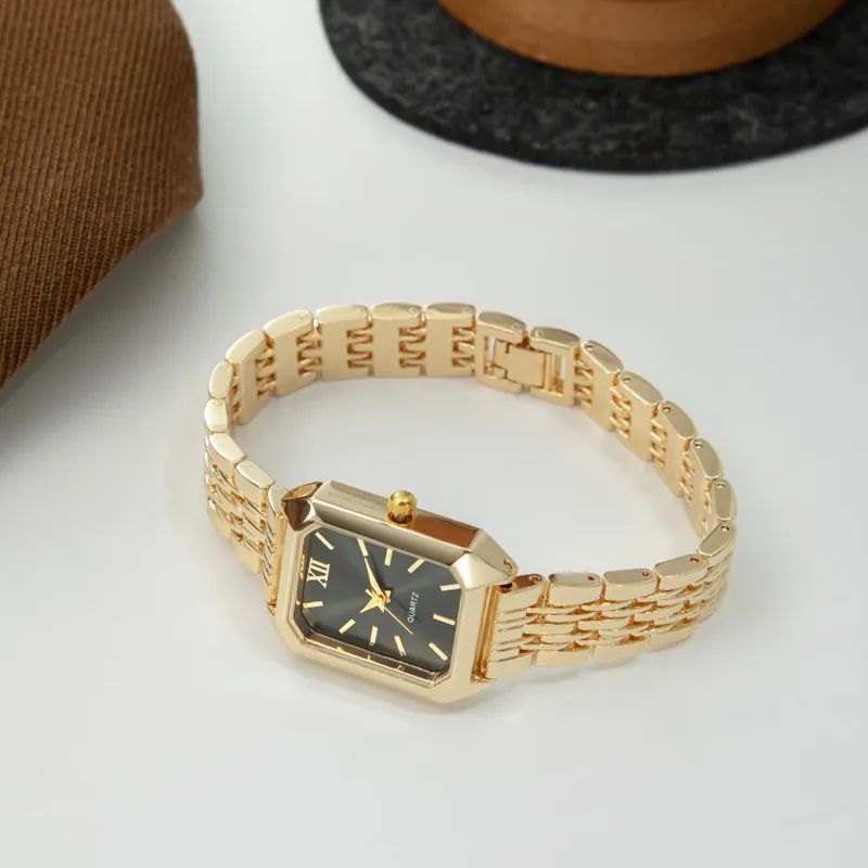 Women's Square Quartz Watch with Stainless Steel Band - Simple, Versatile, Fashionable, Light Luxury Wristwatch for Everyday Wear showcase 4