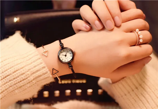Women's Casual Quartz Watch - Small, Simple, Trendy K-Style Wristwatch with Bracelet - Perfect for Students and Everyday Wear showcase 9