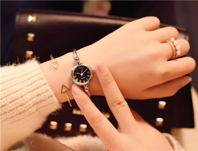Women's Casual Quartz Watch - Small, Simple, Trendy K-Style Wristwatch with Bracelet - Perfect for Students and Everyday Wear showcase 7