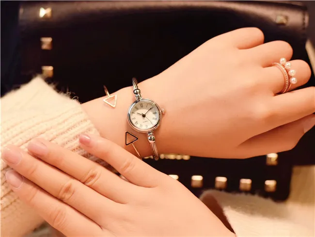 Women's Casual Quartz Watch - Small, Simple, Trendy K-Style Wristwatch with Bracelet - Perfect for Students and Everyday Wear showcase 8