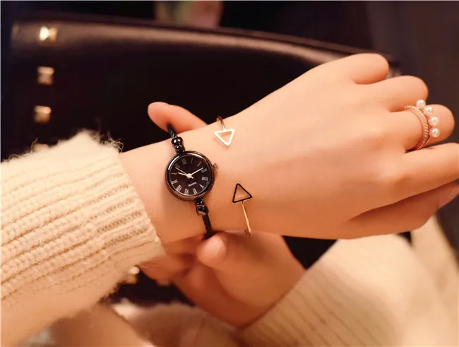 Women's Casual Quartz Watch - Small, Simple, Trendy K-Style Wristwatch with Bracelet - Perfect for Students and Everyday Wear showcase 5