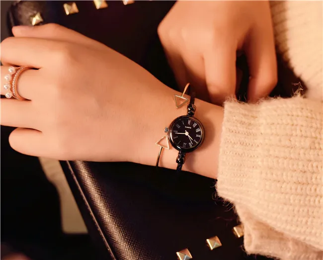 Women's Casual Quartz Watch - Small, Simple, Trendy K-Style Wristwatch with Bracelet - Perfect for Students and Everyday Wear showcase 12