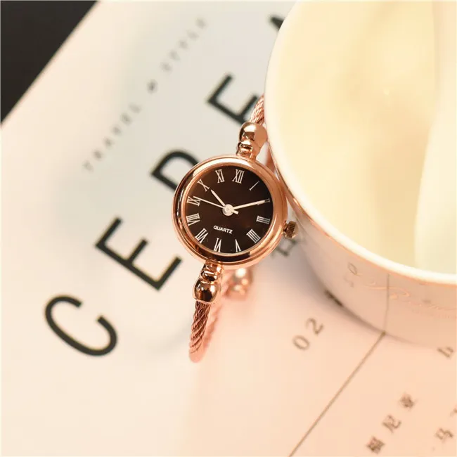 Women's Casual Quartz Watch - Small, Simple, Trendy K-Style Wristwatch with Bracelet - Perfect for Students and Everyday Wear showcase 3