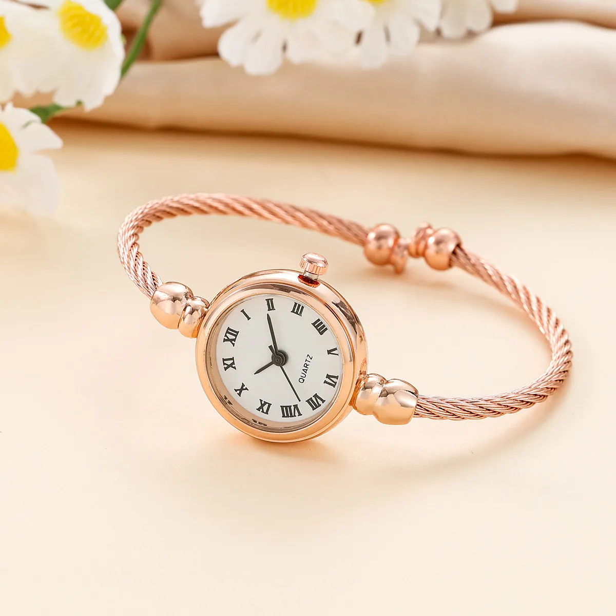 Rose Gold - White Roman