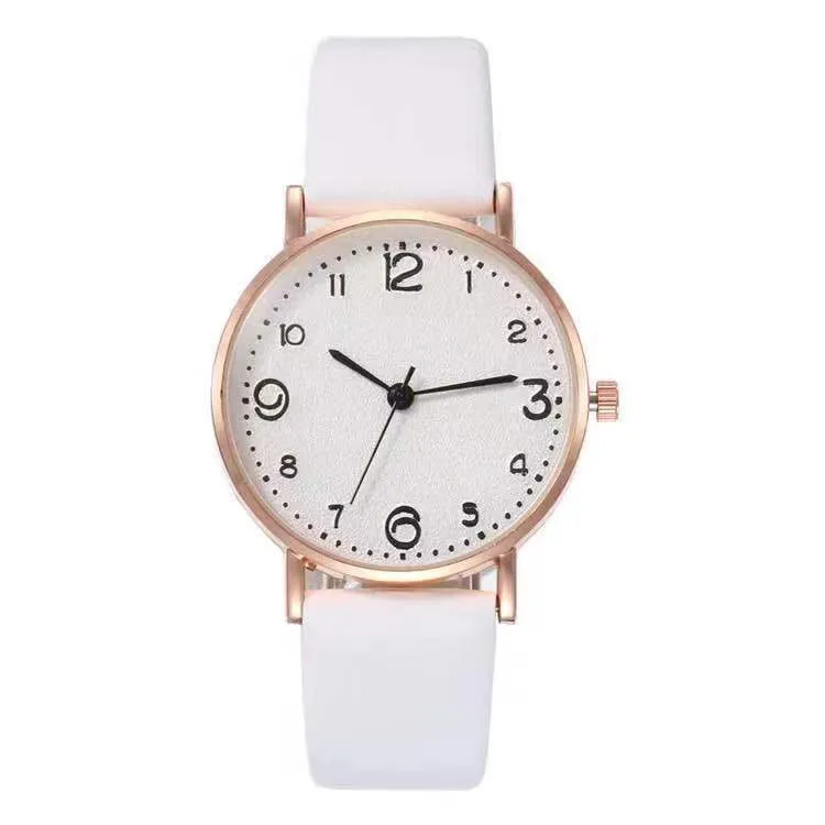 Women's Quartz Watch Simple Fashion Korean Style Large Number Student Watch Elegant Ladies Wristwatch Casual Dress Watch Gift for Her showcase 8