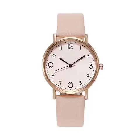 Women's Quartz Watch Simple Fashion Korean Style Large Number Student Watch Elegant Ladies Wristwatch Casual Dress Watch Gift for Her showcase 4