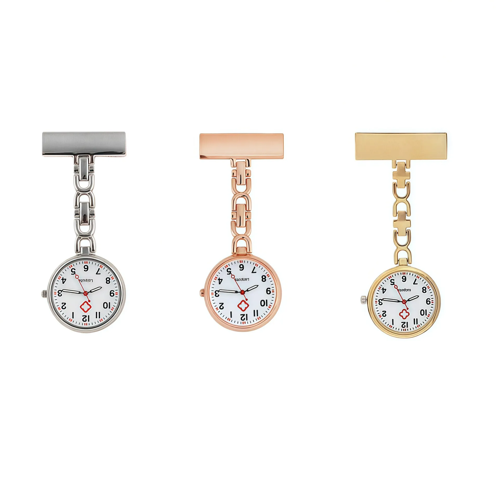 Nurse Pocket Watch with Luminous Needle, Women's Quartz Watch, Cute Student Pin Watch, Medical Professional Timepiece, Easy Read Dial, Uniform Accessory thumbnail 5
