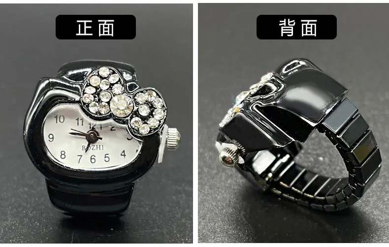 Diamond Ring Watch for Women - Elegant Jewelry, Fashionable Ladies Ring Watch, Wholesale Available, Perfect Gift for Her, Amazon Hot Seller showcase 5