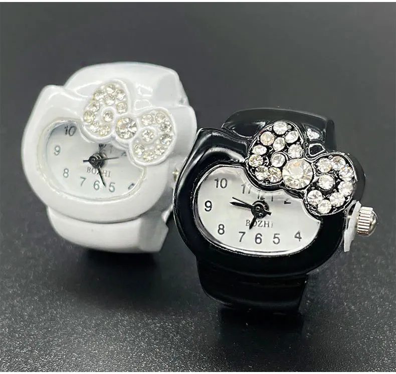 Diamond Ring Watch for Women - Elegant Jewelry, Fashionable Ladies Ring Watch, Wholesale Available, Perfect Gift for Her, Amazon Hot Seller showcase 3