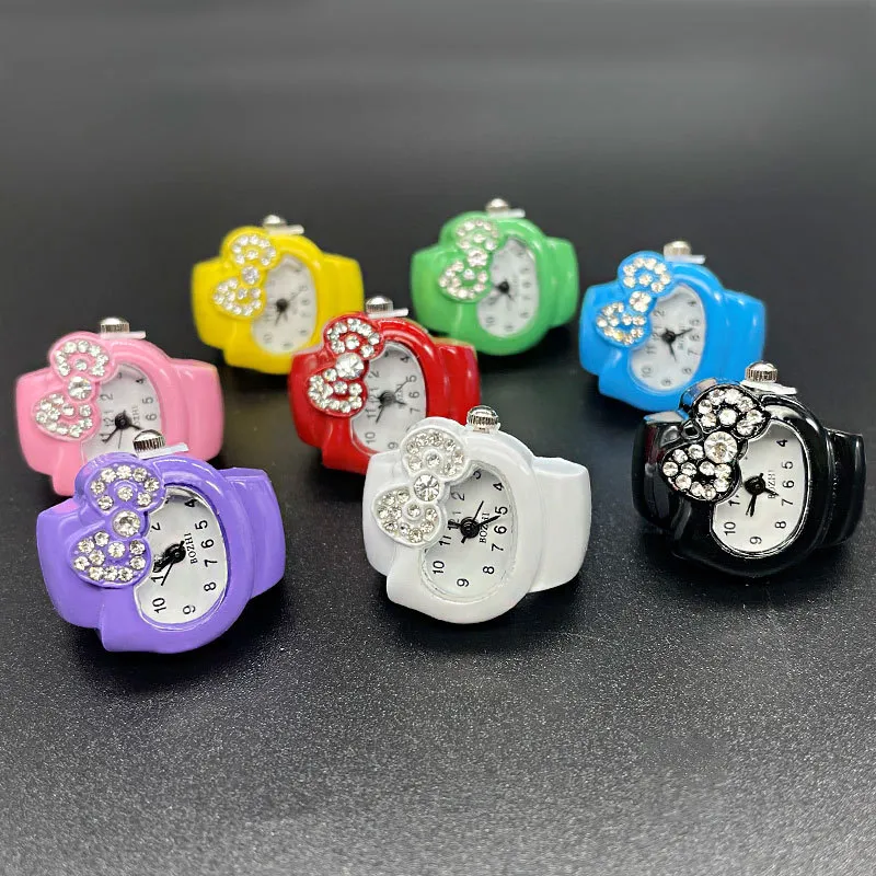 Diamond Ring Watch for Women - Elegant Jewelry, Fashionable Ladies Ring Watch, Wholesale Available, Perfect Gift for Her, Amazon Hot Seller thumbnail 1