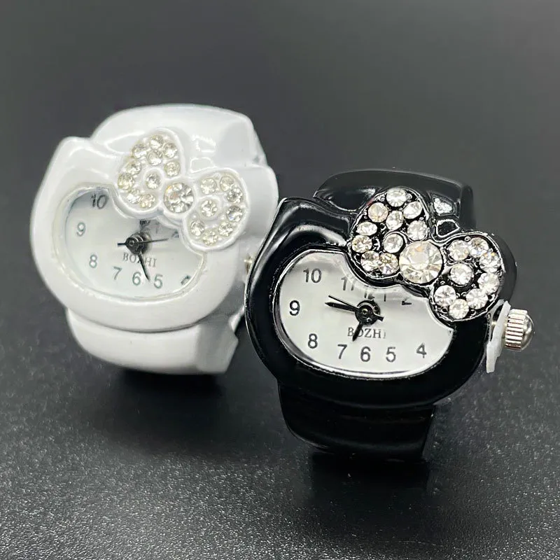 Diamond Ring Watch for Women - Elegant Jewelry, Fashionable Ladies Ring Watch, Wholesale Available, Perfect Gift for Her, Amazon Hot Seller thumbnail 2