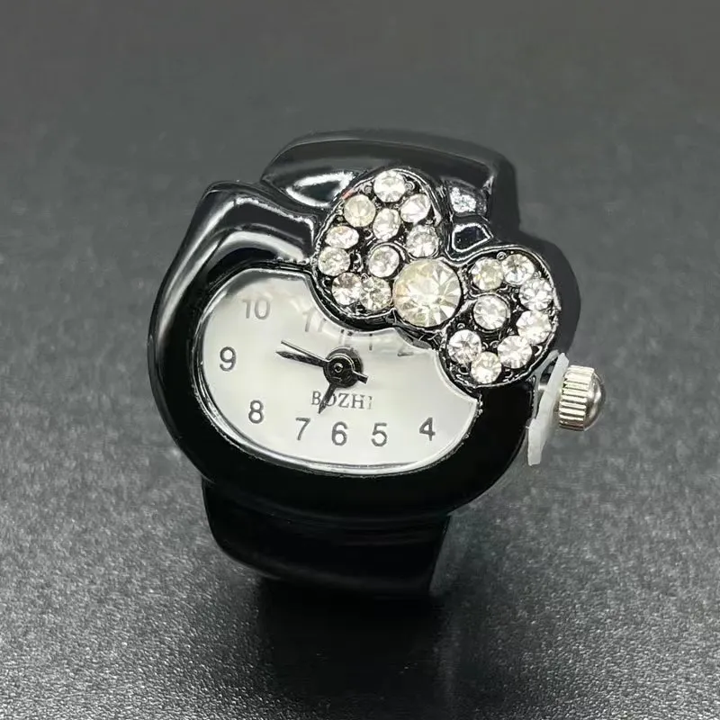 Diamond Ring Watch for Women - Elegant Jewelry, Fashionable Ladies Ring Watch, Wholesale Available, Perfect Gift for Her, Amazon Hot Seller thumbnail 9