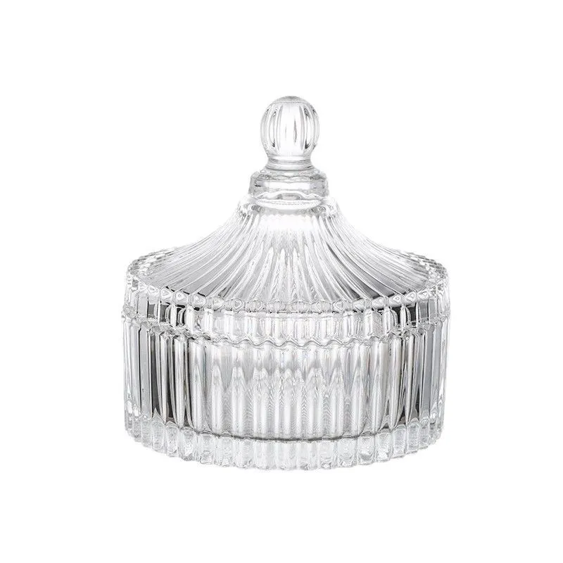 Handmade DIY Candle Cups Scented Candle Containers Yurt Glass Jars with Lids Empty Glass Candle Holders for Home Decor and Crafts thumbnail 5