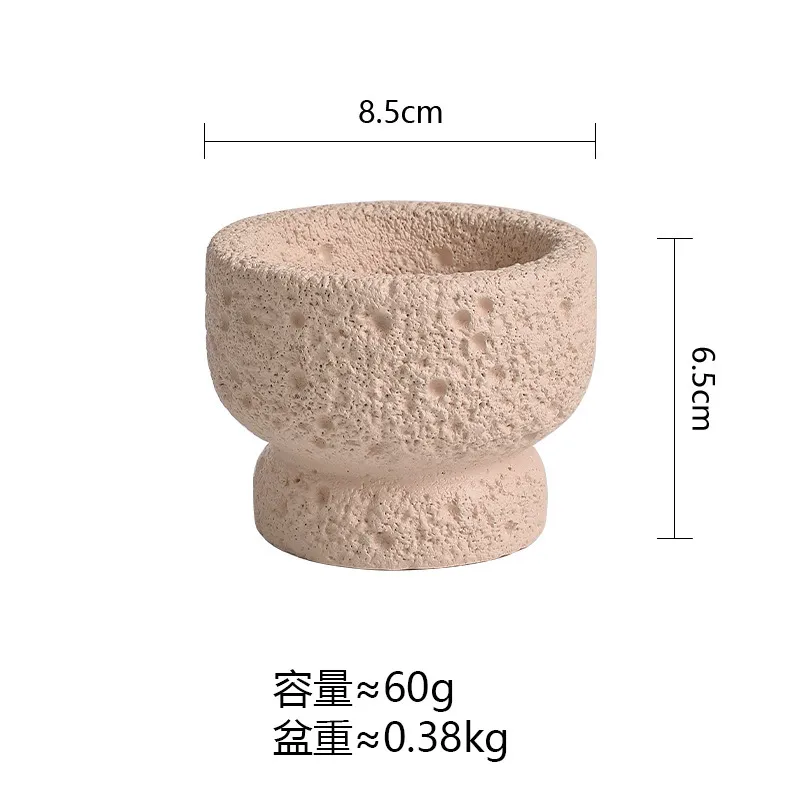 Cement Aromatherapy Candle Cup DIY Container - Cross-Border Space Texture Diffuser Stone Fireless Fragrance Ornaments for Home Decor thumbnail 6