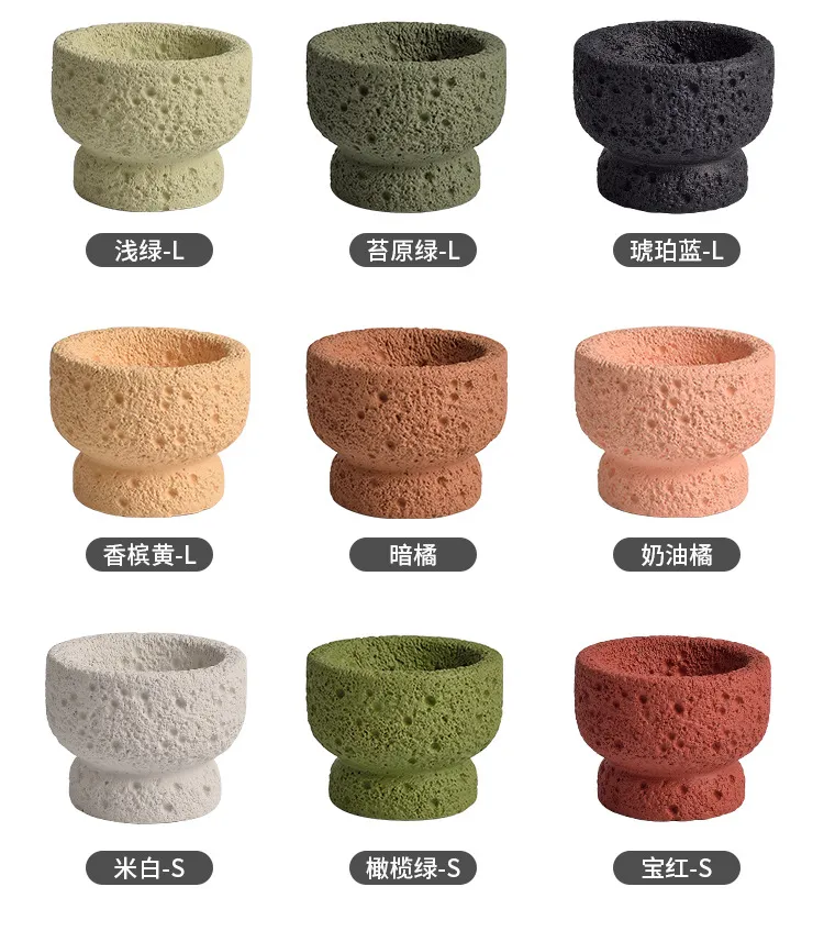 Cement Aromatherapy Candle Cup DIY Container - Cross-Border Space Texture Diffuser Stone Fireless Fragrance Ornaments for Home Decor showcase 10